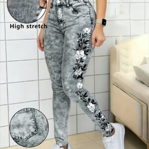 تألقي بلمسة فنية: ليقنز عالي الخصر مطبوع ومريح لكل المواسم