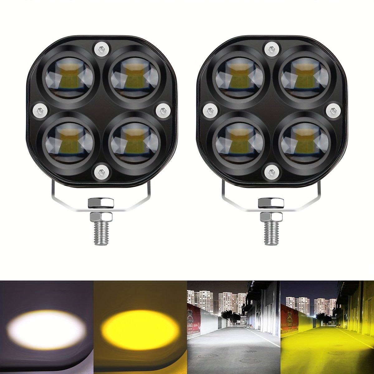Drive with Confidence: Super Bright & Powerful Dual LED Work Lights