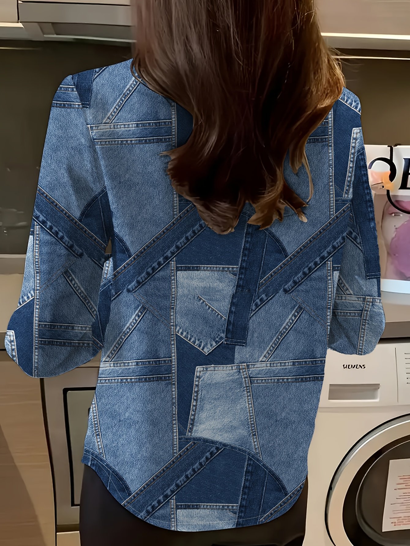 חולצת אלגנטיות רב-גונית: מראה אופנתי ונוח לכל יום! – תמונה 4