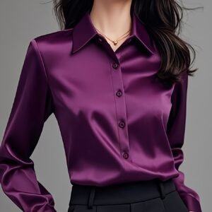 تألقي بلا حدود: قميص الساتان الاحترافي لموسم 2026!