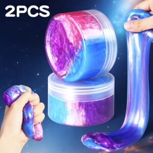 عجينة المجرة الكريستالية: عالم من الألوان والإبداع في متناول يديك!