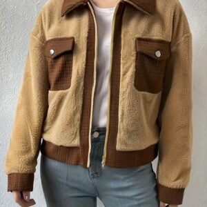 מעיל בומבר קטיפתי: חום שאין שני לו ואלגנטיות עכשווית!