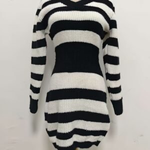 فستان "سيدتي الفاتنة": أناقة الخريف المخططة التي تخطف الأنظار!