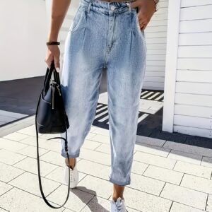 جينز الموم فيت: أناقة عصرية وراحة مطلقة لكل يوم!