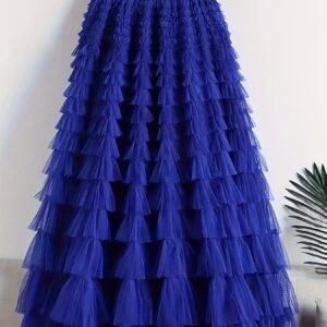 "Charm of Elegance" Skirt: The Sparkling Mesh Look for Every Woman