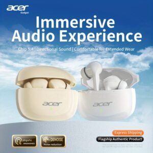 תהנה מעולמך הפרטי: אוזניות Acer אלחוטיות בטכנולוגיית סאונד היקפי מדהימה!