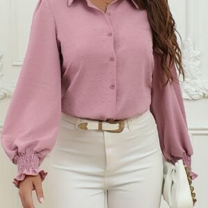 אלגנטיות החופשה פורחת: חולצת שרוולי פנס פרחונית