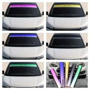 Gradient Sun Shield: Unrivaled Elegance and Protection for Your Car's Windshield!