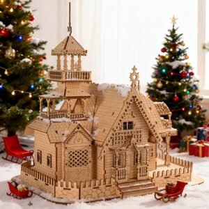 בנו את יצירת המופת שלכם: פאזל וילה עץ תלת מימד!