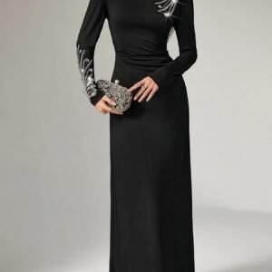 Complete Elegance: Plus Size Sequin Evening Gown