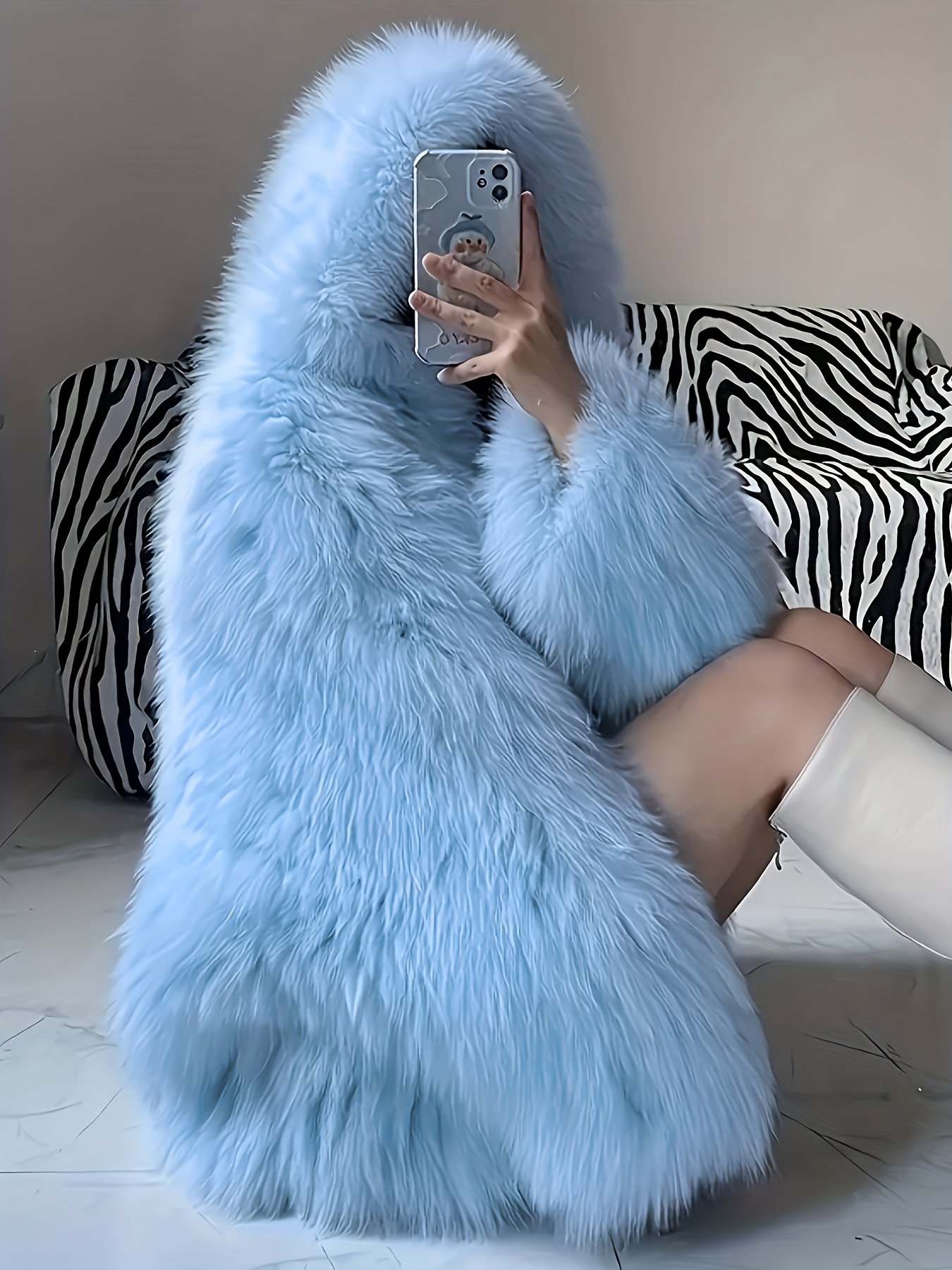 معطف الشتاء المخملي: أناقة تدفئ روحك - الصورة 4