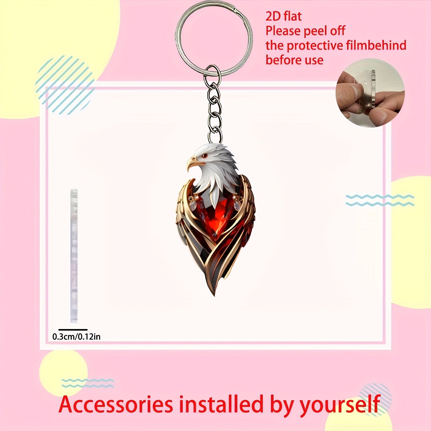 סמל אלגנטיות ועוצמה: תליון נשר יוקרתי רב-שימושי – תמונה 6