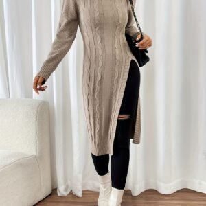 دفء لا يضاهى، أناقة تتجدد: كنزة العنق العالي الفاخرة