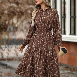 تألقي بجمال الزهور: فستان الأناقة والراحة المطلقة