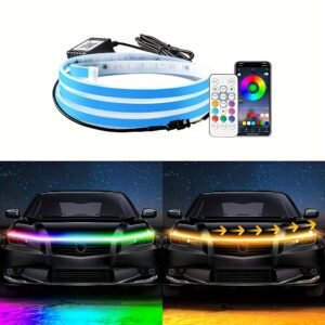 أضف لمسة مستقبلية لسيارتك: شريط إضاءة هود LED الذكي!