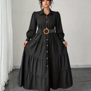 فستان الأناقة الزيتونية: إطلالتكِ المذهلة من المكتب إلى الحفلات!