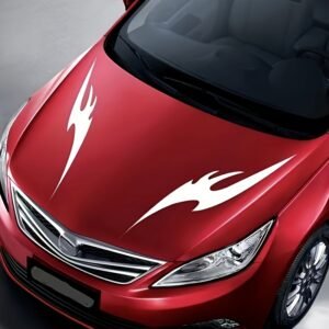 Ignite the Passion: 3D Flame Decal for Your Car Hood!