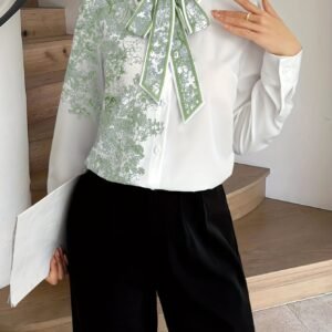 قميص الأناقة الصيفية: قصة عصرية بلمسة فنية