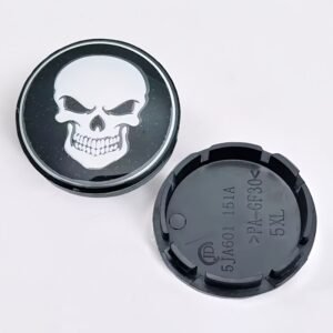 Unleash Your Rebellious Spirit: Distinctive Skull Wheel Center Caps!