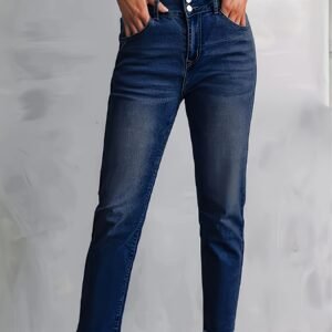 تألقي بأسلوب عصري: جينز الدنيم الضيق الفاخر