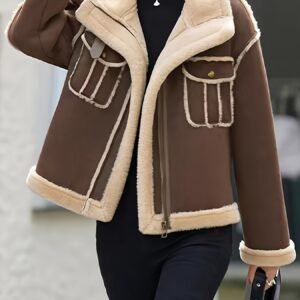 חמימות החורף בנגיעה של יוקרה: ז'קט פרווה מלאכותית אלגנטי