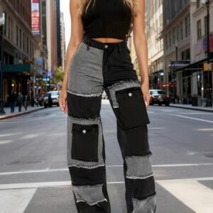 جينز الباتشورك الواسع: تحفة الأناقة والراحة!