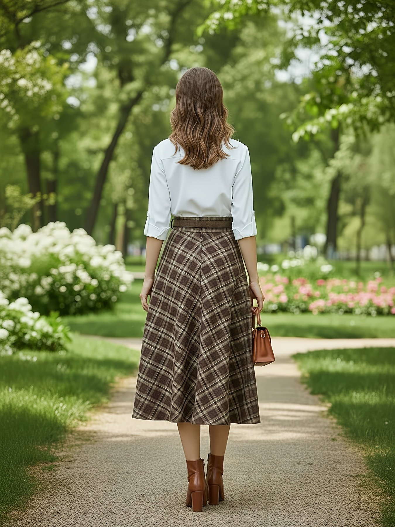 Chic Plaid Skirt: Timeless Elegance with a Modern Twist! - Image 3