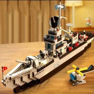 بناء الأسطول: تحفة السفينة الحربية التفصيلية بمكعبات البناء
