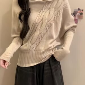 كنزة الياقة العالية الملتفة: أناقة دافئة لا مثيل لها!