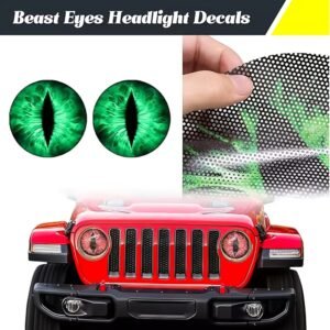 "Monster Eyes" Headlight Decals: Unleash Your Vehicle's Unique Personality!