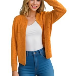 جاكيت الكارديجان الفاخر: أناقة الصوف الخالص لكل إطلالة