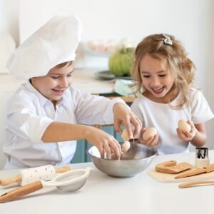 מטבח השף הקטן: הרפתקת החיתוך הבטוחה מעץ!