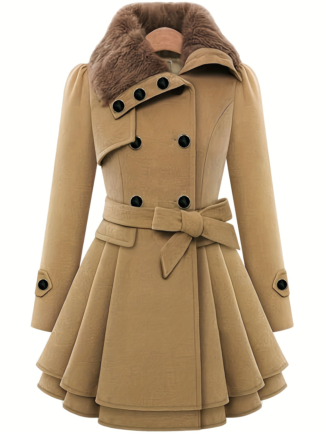 معطف الأناقة الفاخرة: قصة خصر ساحرة وتصميم كلاسيكي