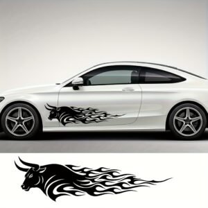 Flaming Bull Decals: Unleash Your Vehicle's Bold Personality!