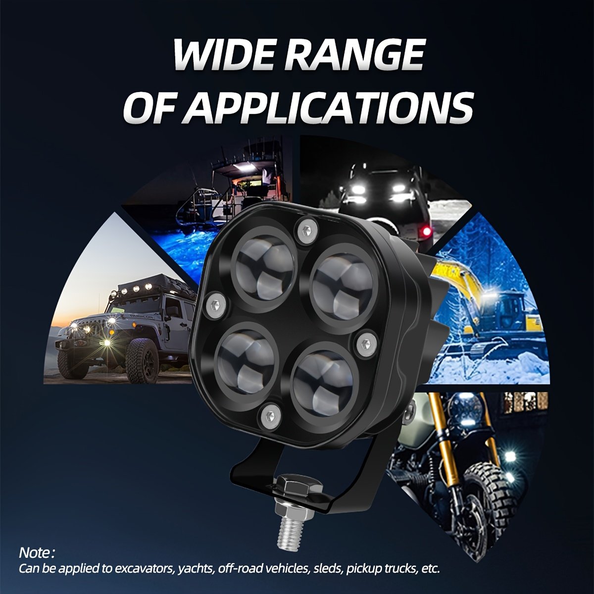 Drive with Confidence: Super Bright & Powerful Dual LED Work Lights - Image 7