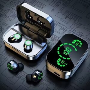 חווית סאונד מהפכנית: אוזניות אלחוטיות ספורטיביות עם מסך LED!