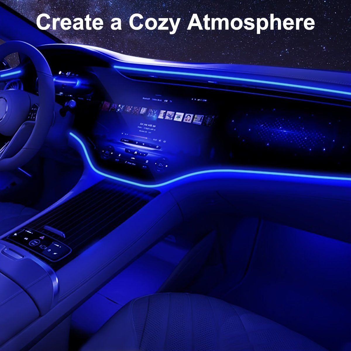 أجواء سيارتك... عالم آخر! إضاءة النيون المرنة RGB - الصورة 4