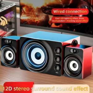 Visual Sound Revolution: 3-in-1 Surround Sound Speaker with Dazzling Lights!
