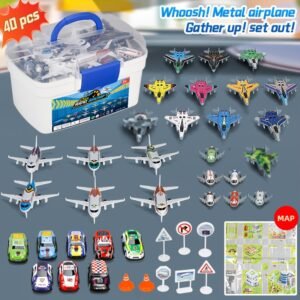 مجموعة ألعاب الطائرات والسيارات الصغيرة: انطلق نحو المغامرة!