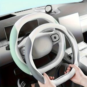 A Touch of Elegance and Refreshment for Your Car: Ice Silk Steering Wheel Cover!