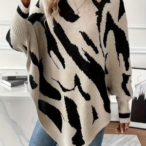 إطلالة متفردة: كنزة وشال فرانكيريا الأنيق