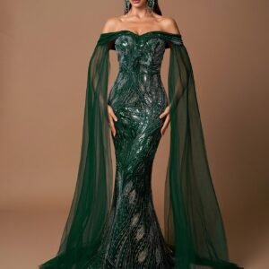 فستان حورية البحر المترف: تألقي بالترتر الأخاذ في كل مناسبة!