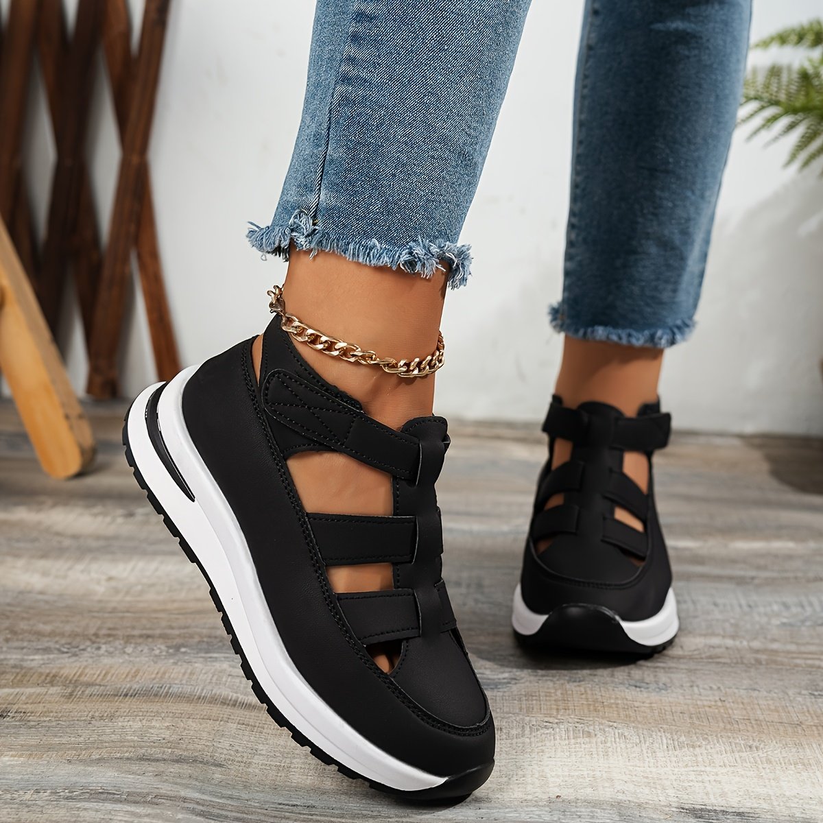 صندل المنصة الويدج: أناقة بلا حدود، راحة لا تُضاهى! - الصورة 10