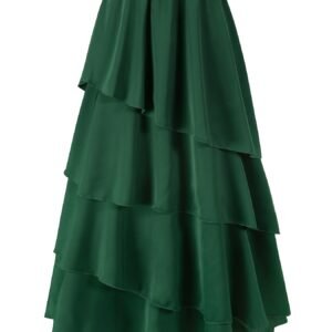 Autumn/Winter Elegance: Charming Green Maxi Skirt