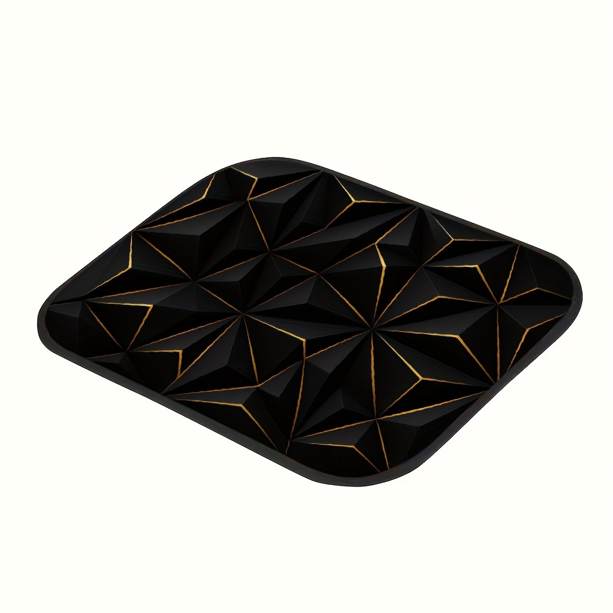 אלגנטיות עכשווית והגנה עילאית: שטיחי רצפה לרכב בעיצוב גאומטרי שחור! – תמונה 7