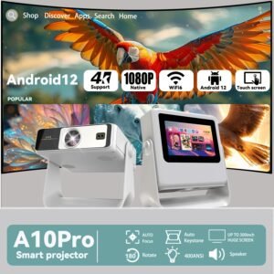 بروجكتر الشاشة المزدوجة الذكي: عالم الترفيه المتكامل بدقة 4K و 1080P!