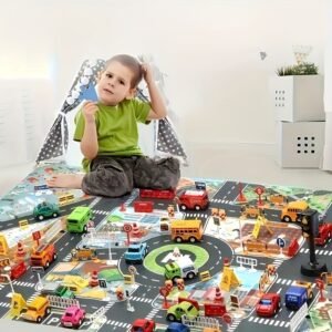 مدينة الأبطال الصغيرة: بساط اللعب التعليمي والممتع!