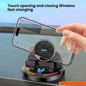 השותף החכם שלך בדרך: טעינה אלחוטית, תאורת RGB, ויציבות ללא תחרות!