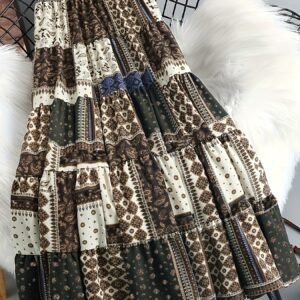 חצאית הפרחים הקסומה: אלגנטיות עונתית שאי אפשר לעמוד בפניה עם נגיעה וינטג'ית