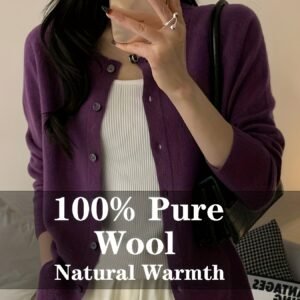 كارديجان الصوف الفاخر: دفء، أناقة، وتميز بلا حدود